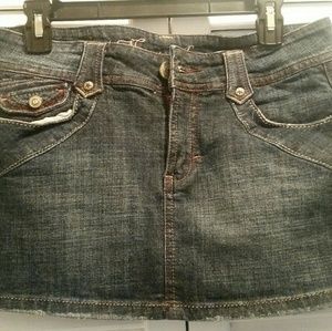 Denim mini skirt